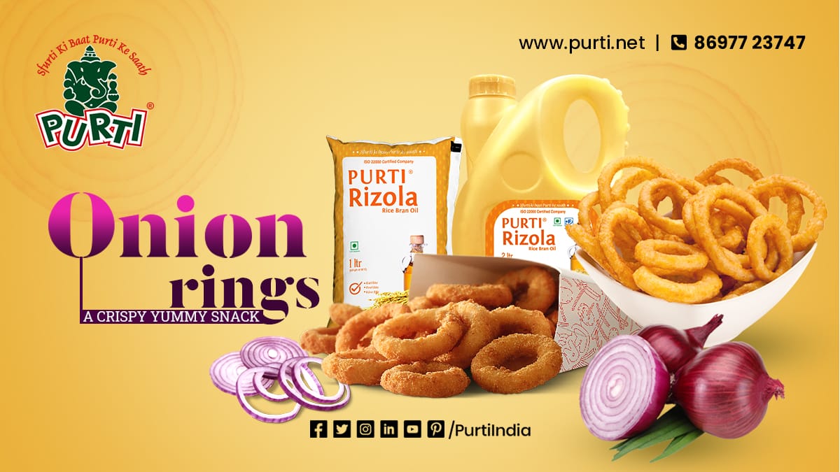 Onion Rings - A crispy yummy tea time snack!
