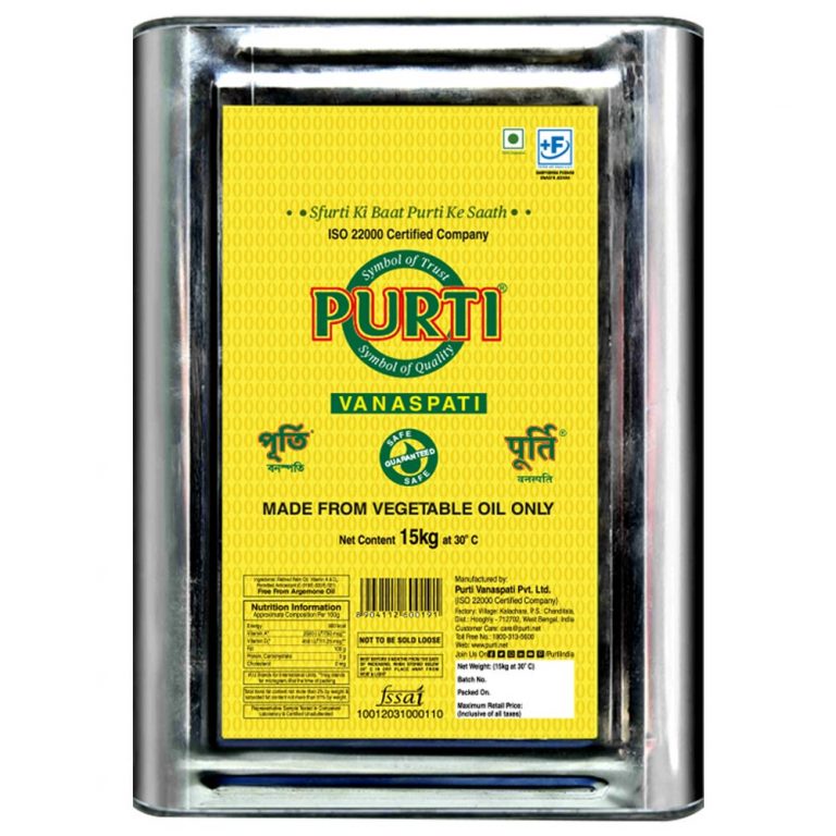 Purti Vanaspati 15kg Tin | Purti