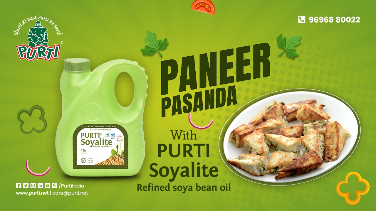 Paneer Pasanda Recipe With  Purti Soyalite Refined Soyabean Oil