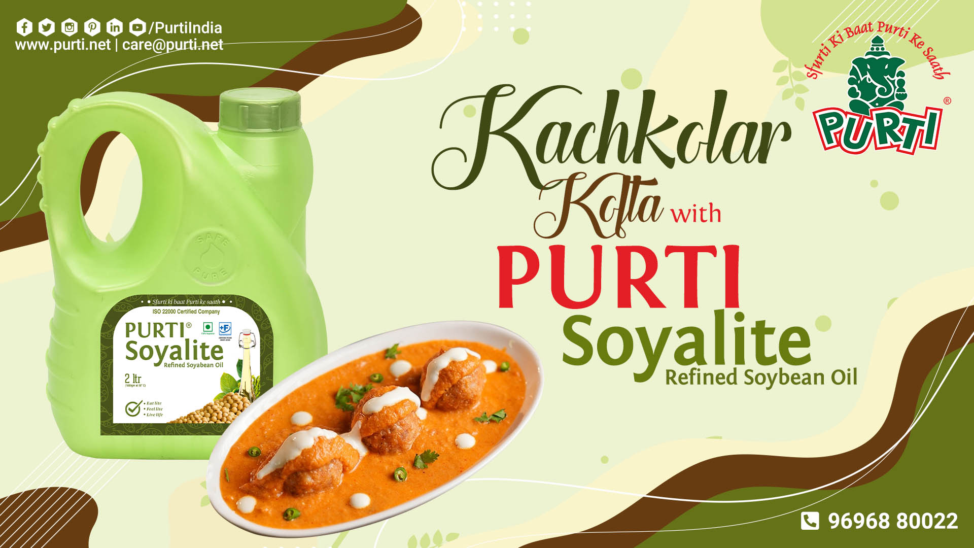 Enjoy the rich and flavorful Kachkolar Kofta, made with love and the goodness of Purti Soyalite Refined Soybean Oil!