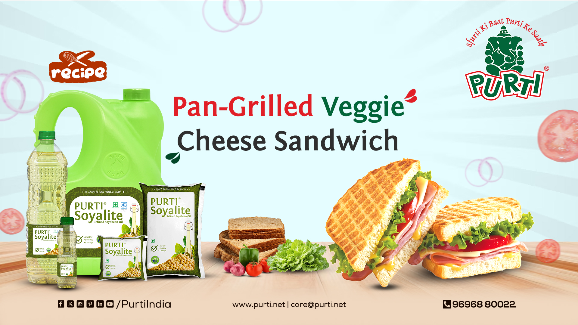 Healthy Never Tasted So Good! Try This Pan-Grilled Veg & Cheese Sandwich