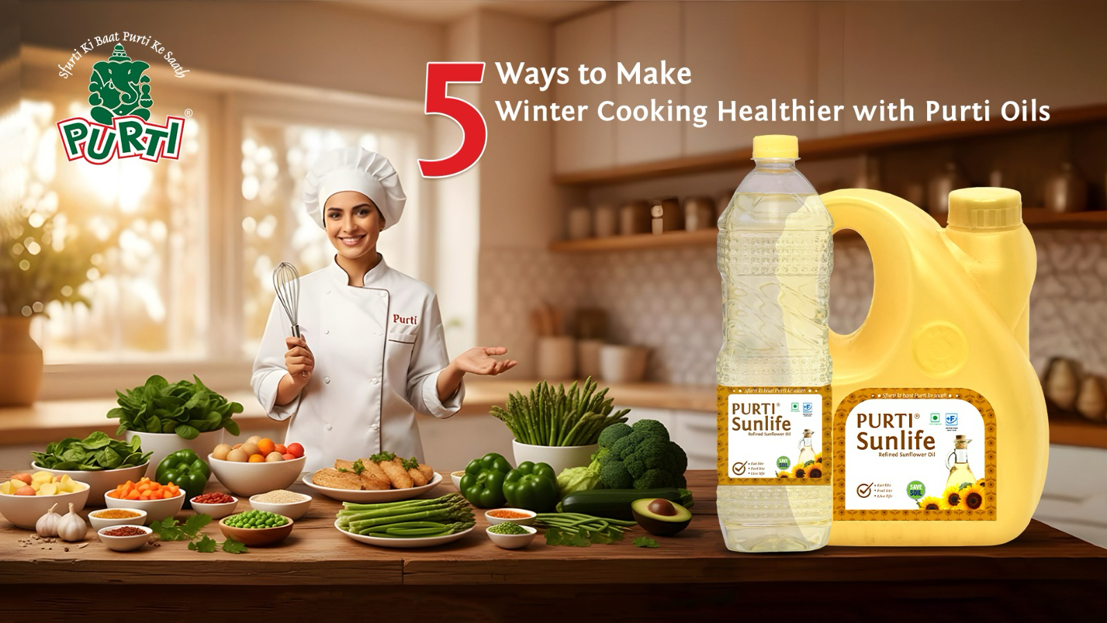 Winter Wellness Starts in Your Kitchen: 5 Healthy Cooking Tips Using Purti Oils