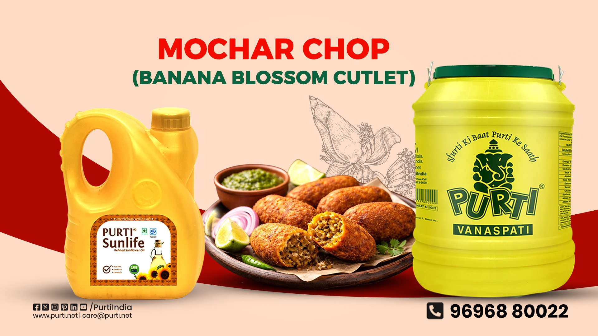 Mochar Chop Recipe Crispy Bengali Banana Blossom Cutlet Fried in Purti Sunlife