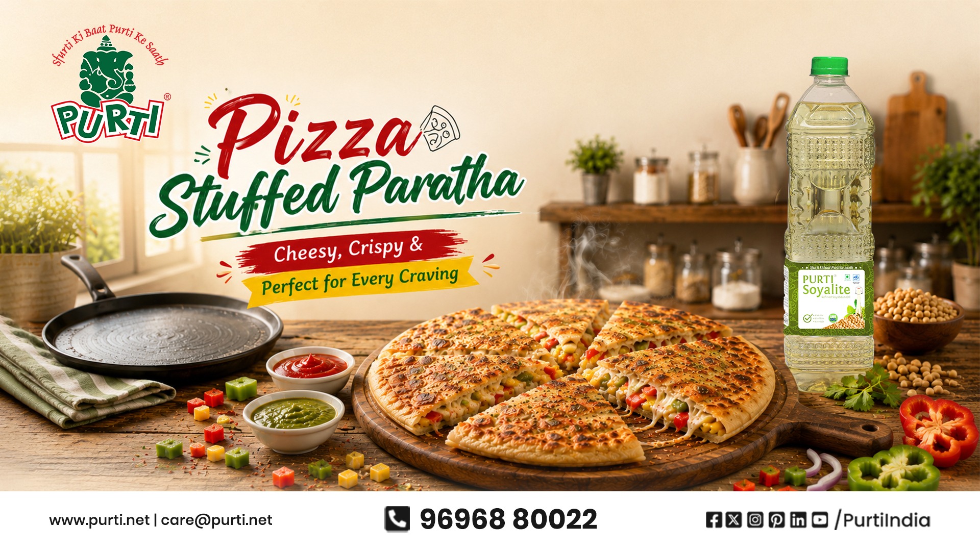 Pizza Stuffed Paratha Recipe: A Cheesy Twist to Your Everyday Meal