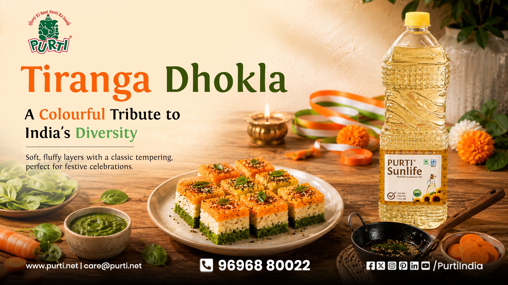 Tiranga Dhokla Recipe: A Colourful Tribute to India's Diversity